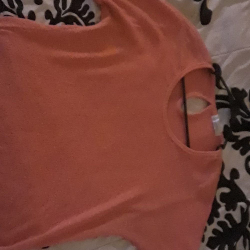 Coral pink cardigan